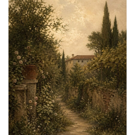 Poster VINTAGE DARK ACADEMIA COUNTRY PATH 2 -  Sticky 2