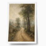 Poster VINTAGE DARK ACADEMIA COUNTRY PATH