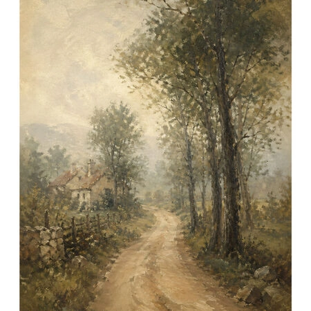 Poster VINTAGE DARK ACADEMIA COUNTRY PATH -  Sticky 2