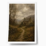 Poster VINTAGE DARK ACADEMIA COUNTRY ROAD 2