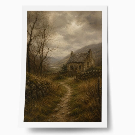 Poster VINTAGE DARK ACADEMIA COUNTRY ROAD 2 - 