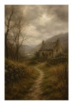Poster VINTAGE DARK ACADEMIA COUNTRY ROAD 2