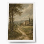 Poster VINTAGE DARK ACADEMIA COUNTRY ROAD 3