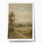 Poster VINTAGE DARK ACADEMIA COUNTRY ROAD 4