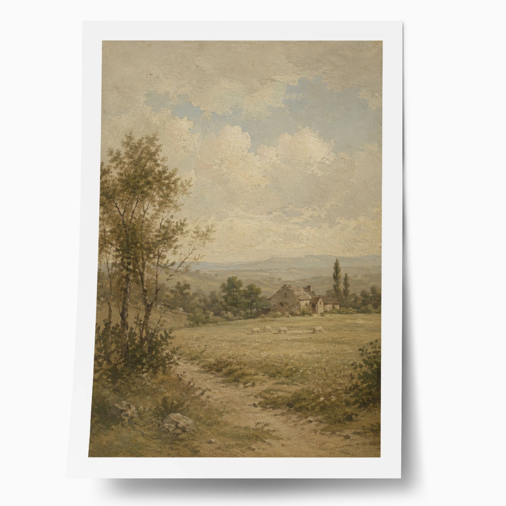 Poster VINTAGE DARK ACADEMIA COUNTRY ROAD 4