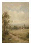 Poster VINTAGE DARK ACADEMIA COUNTRY ROAD 4