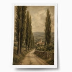 Poster VINTAGE DARK ACADEMIA COUNTRY ROAD 5