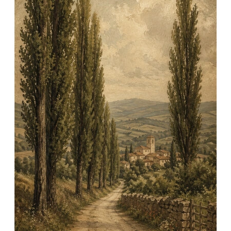 Poster VINTAGE DARK ACADEMIA COUNTRY ROAD 5 -  Sticky 2