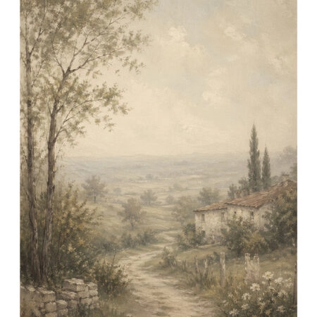 Poster VINTAGE DARK ACADEMIA COUNTRY ROAD -  Sticky 2