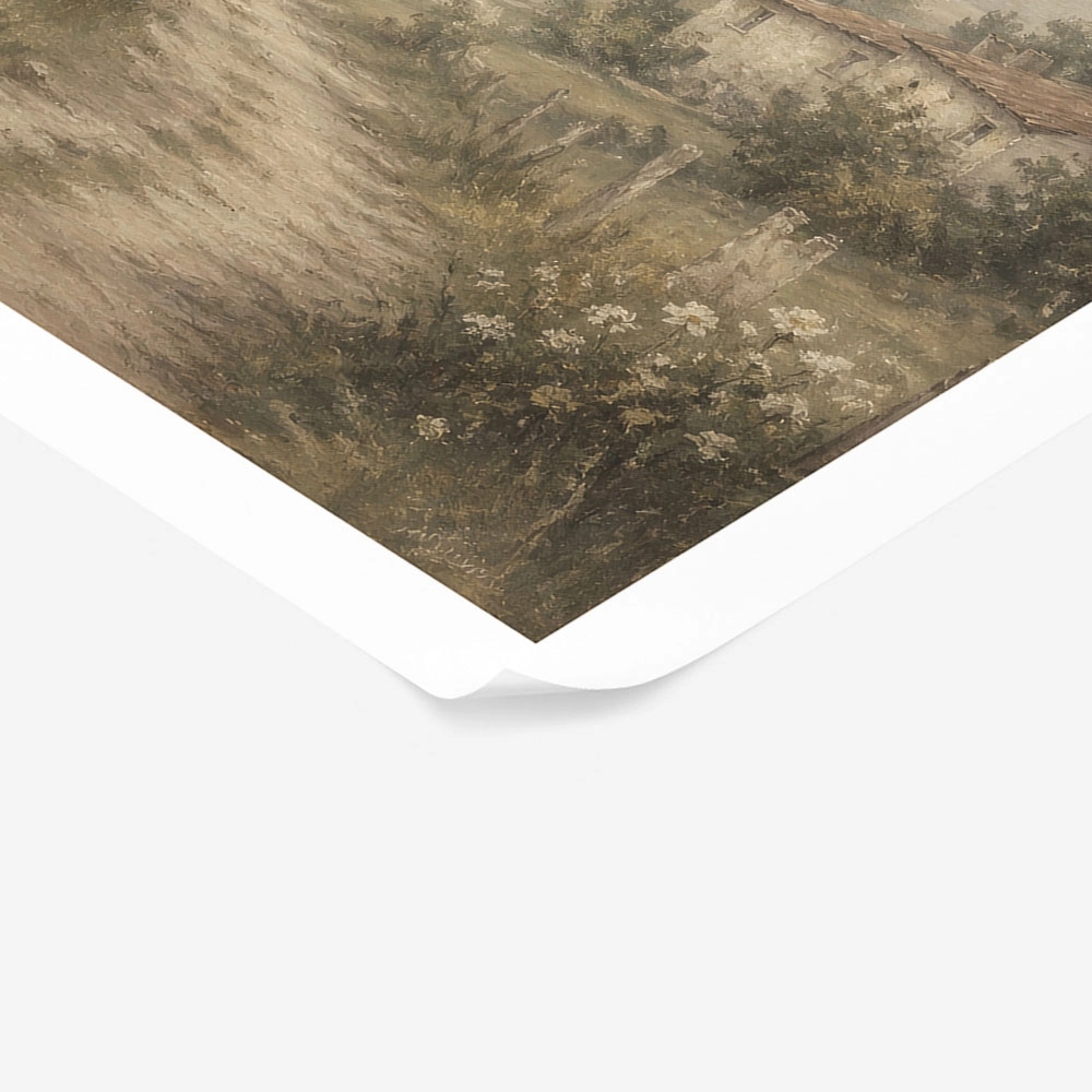 Poster VINTAGE DARK ACADEMIA COUNTRY ROAD