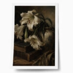 Poster VINTAGE DARK ACADEMIA DEAD FLOWERS