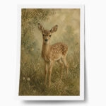 Poster VINTAGE DARK ACADEMIA DEER 2