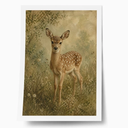 Poster VINTAGE DARK ACADEMIA DEER 2 - 
