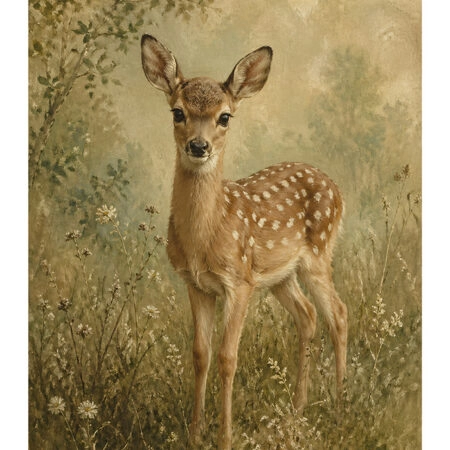 Poster VINTAGE DARK ACADEMIA DEER 2 -  Sticky 2