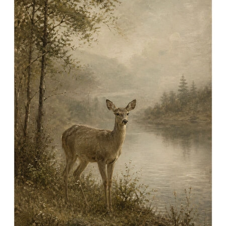 Poster VINTAGE DARK ACADEMIA DEER -  Sticky 2