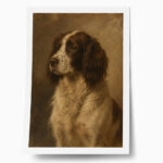 Poster VINTAGE DARK ACADEMIA DOG