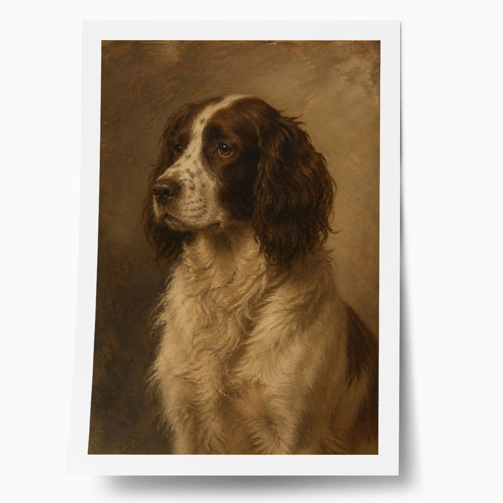 Poster VINTAGE DARK ACADEMIA DOG