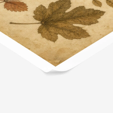 Poster VINTAGE DARK ACADEMIA DRIED LEAVES -  Sticky 1