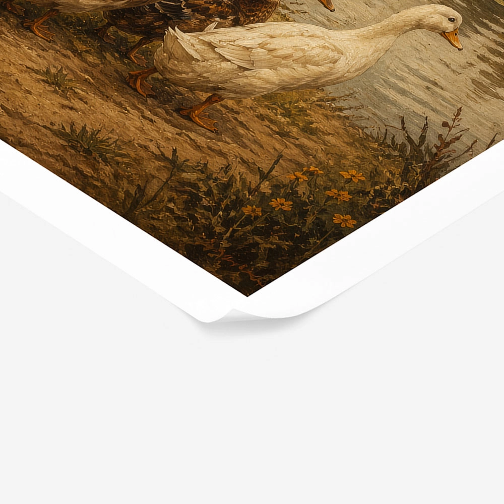 Poster VINTAGE DARK ACADEMIA DUCKS