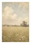 Poster VINTAGE DARK ACADEMIA FIELD 2