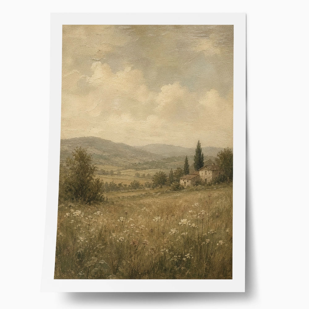 Poster VINTAGE DARK ACADEMIA FIELD 3