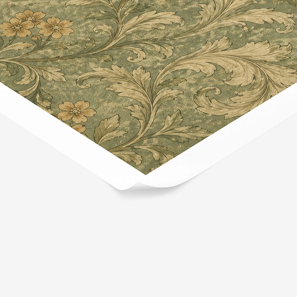 Poster VINTAGE DARK ACADEMIA FLORAL PATTERN 5