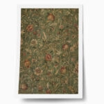 Poster VINTAGE DARK ACADEMIA FLORAL PATTERN