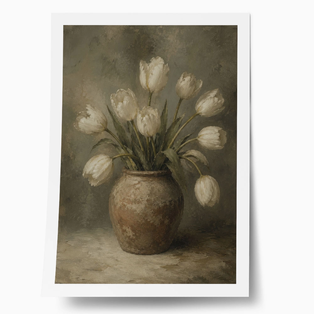 Poster VINTAGE DARK ACADEMIA FLOWER VASE 11