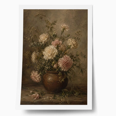 Poster VINTAGE DARK ACADEMIA FLOWER VASE 12 - 