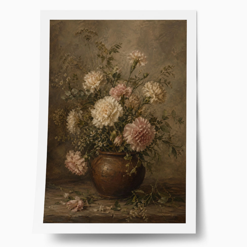 Poster VINTAGE DARK ACADEMIA FLOWER VASE 12