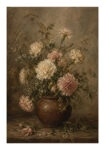Poster VINTAGE DARK ACADEMIA FLOWER VASE 12
