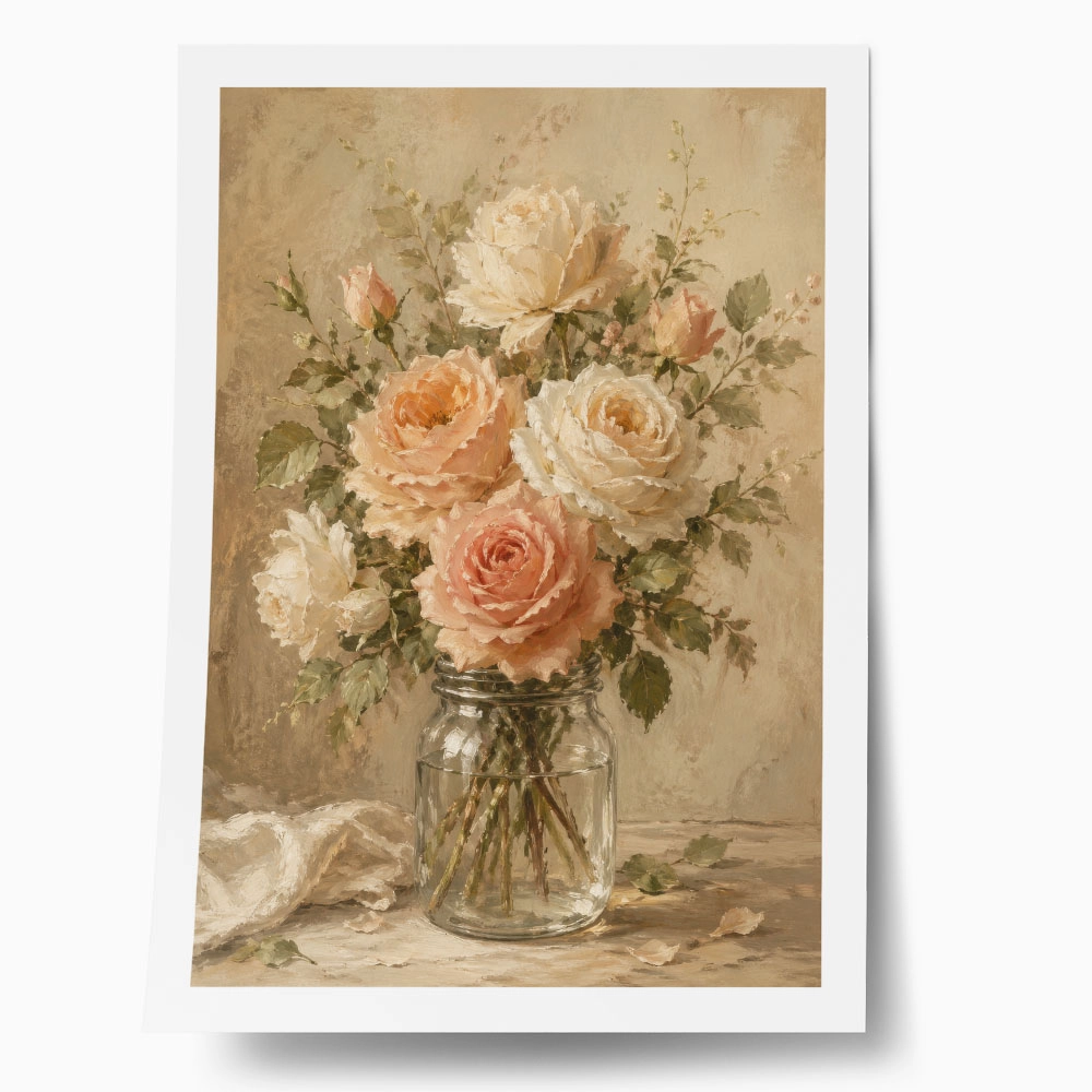 Poster VINTAGE DARK ACADEMIA FLOWER VASE 13