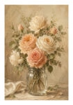 Poster VINTAGE DARK ACADEMIA FLOWER VASE 13