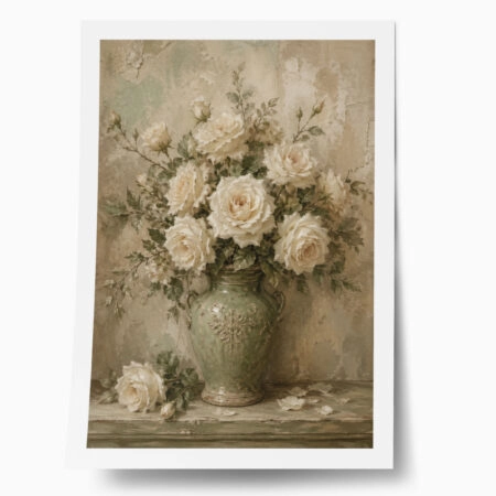 Poster VINTAGE DARK ACADEMIA FLOWER VASE 14 - 