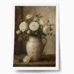 Poster VINTAGE DARK ACADEMIA FLOWER VASE 17