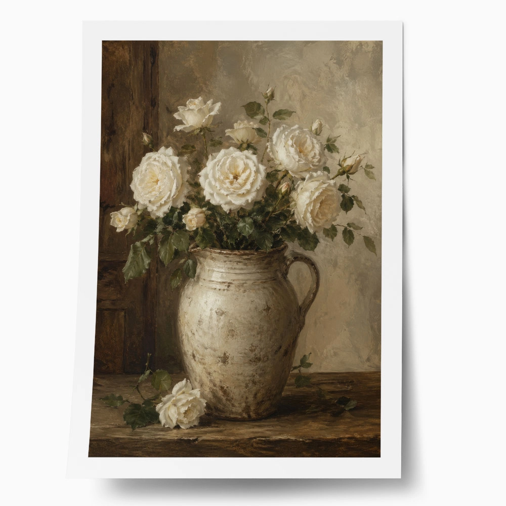 Poster VINTAGE DARK ACADEMIA FLOWER VASE 17
