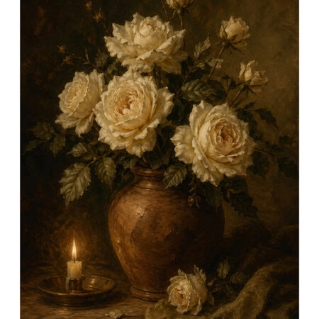 Poster VINTAGE DARK ACADEMIA FLOWER VASE 19 -  Sticky 2