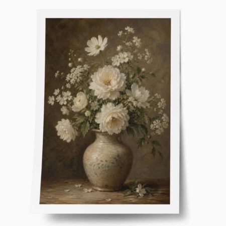 Poster VINTAGE DARK ACADEMIA FLOWER VASE 20 - 