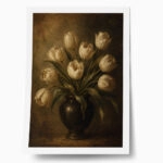 Poster VINTAGE DARK ACADEMIA FLOWER VASE 23