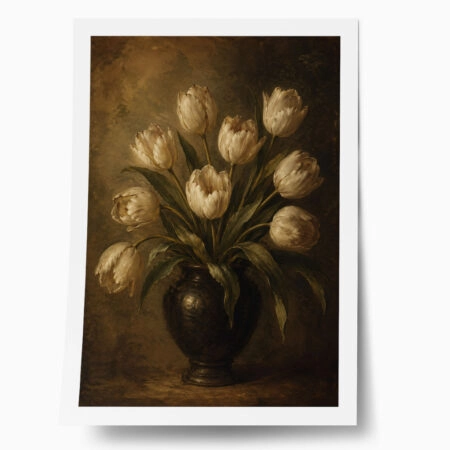 Poster VINTAGE DARK ACADEMIA FLOWER VASE 23 - 
