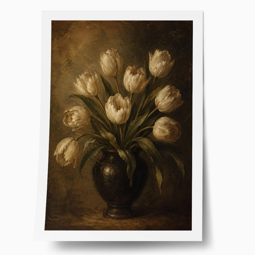 Poster VINTAGE DARK ACADEMIA FLOWER VASE 23