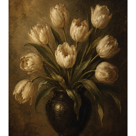 Poster VINTAGE DARK ACADEMIA FLOWER VASE 23 -  Sticky 2