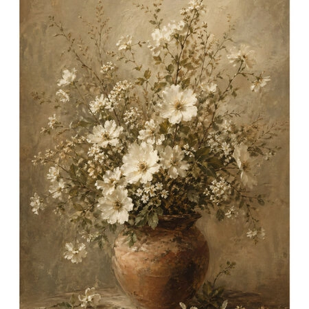 Poster VINTAGE DARK ACADEMIA FLOWER VASE 24 -  Sticky 2