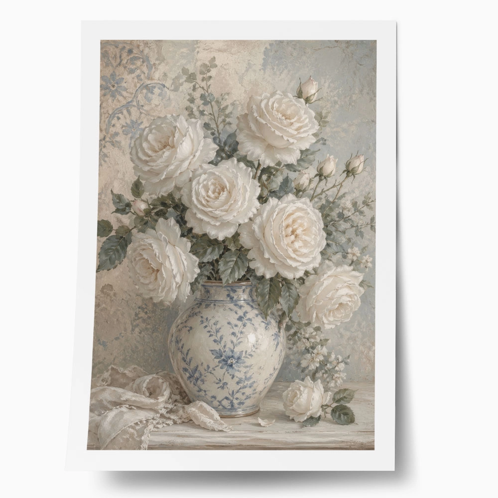 Poster VINTAGE DARK ACADEMIA FLOWER VASE 5