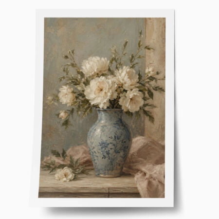 Poster VINTAGE DARK ACADEMIA FLOWER VASE 6 - 