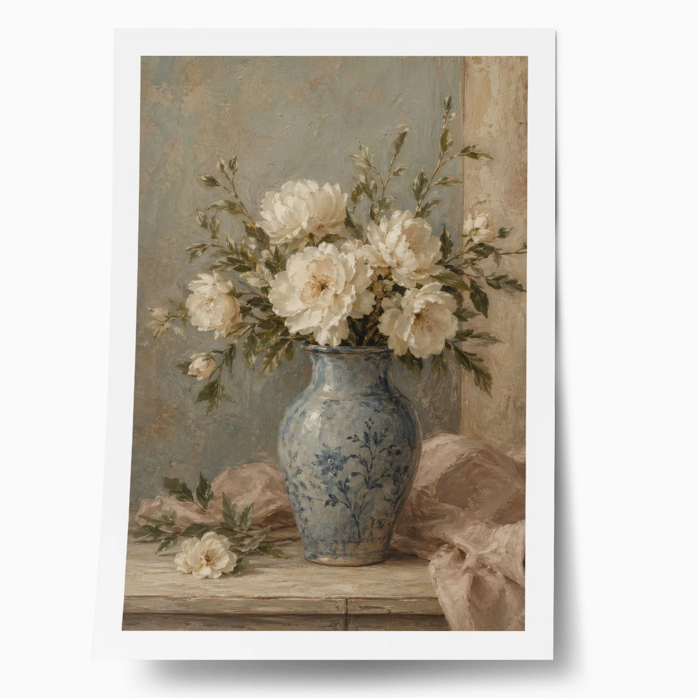 Poster VINTAGE DARK ACADEMIA FLOWER VASE 6