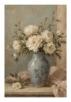 Poster VINTAGE DARK ACADEMIA FLOWER VASE 6