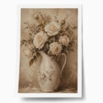 Poster VINTAGE DARK ACADEMIA FLOWER VASE 8