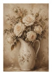 Poster VINTAGE DARK ACADEMIA FLOWER VASE 8