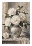 Poster VINTAGE DARK ACADEMIA FLOWER VASE